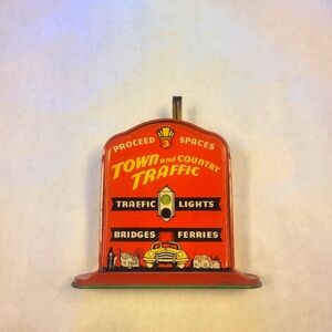Vintage Town and Country Board Game Traffic Sign Circa 1956